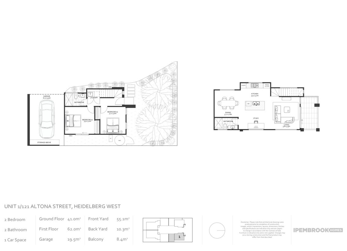 121 Altona Street, Heidelberg West - Unit 1 Marketing Floor Plan_page-0001